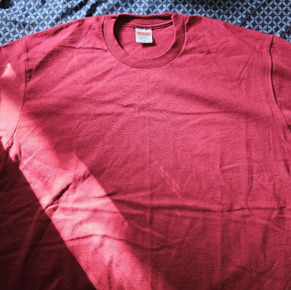 Supreme Vibrant Red Crew Neck Tee